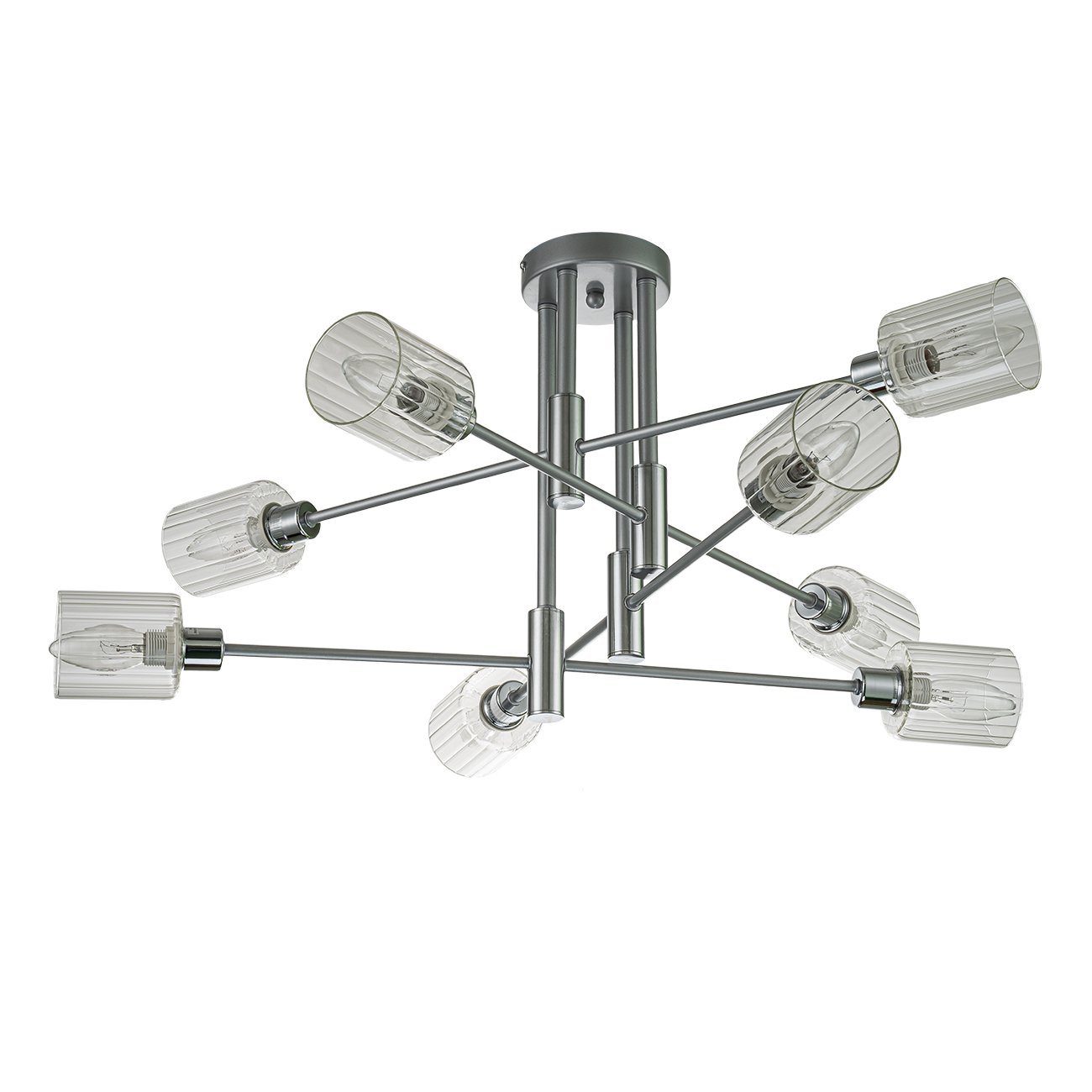 Светильник на штанге Escada 1140/8P E14*40W Silver/Chrome