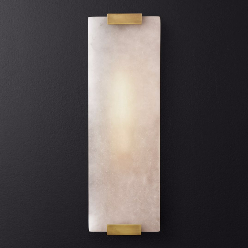Бра Marble Rectangle Wall Lamp Brass от Imperiumloft 155095-22
