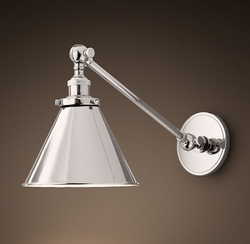 Бра 20Th C Library Single Sconce Silver от Imperiumloft 84948-22