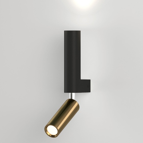 Настенный светильник Eurosvet 40020/1 LED черный/латунь
