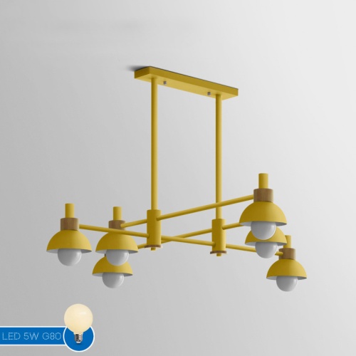 Подвесной Реечный Светильник Fanta Long Yellow от Imperiumloft 101570-26