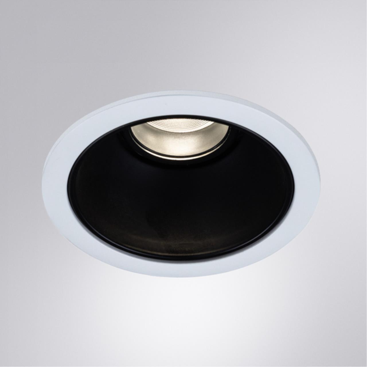 Точечный встраиваемый светильник Arte lamp A3312PL-1WH Светильник потолочный встраиваемый светодиодный SCROLL Ø85x80мм IP20 монтаж Ø55мм 12Вт 1050Лм 4000К 90+ 36°