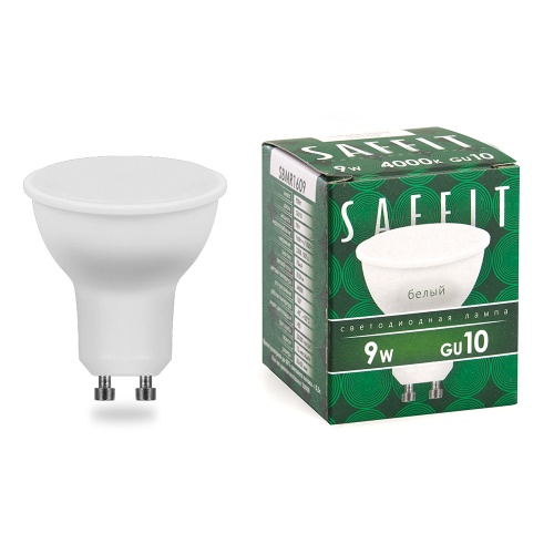 Лампа светодиодная SAFFIT 9W 4000K 230V GU10 MR16, SBMR1609