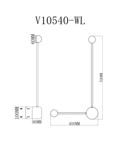 Светильник настенный светодиодный Moderli V10540-WL Provo