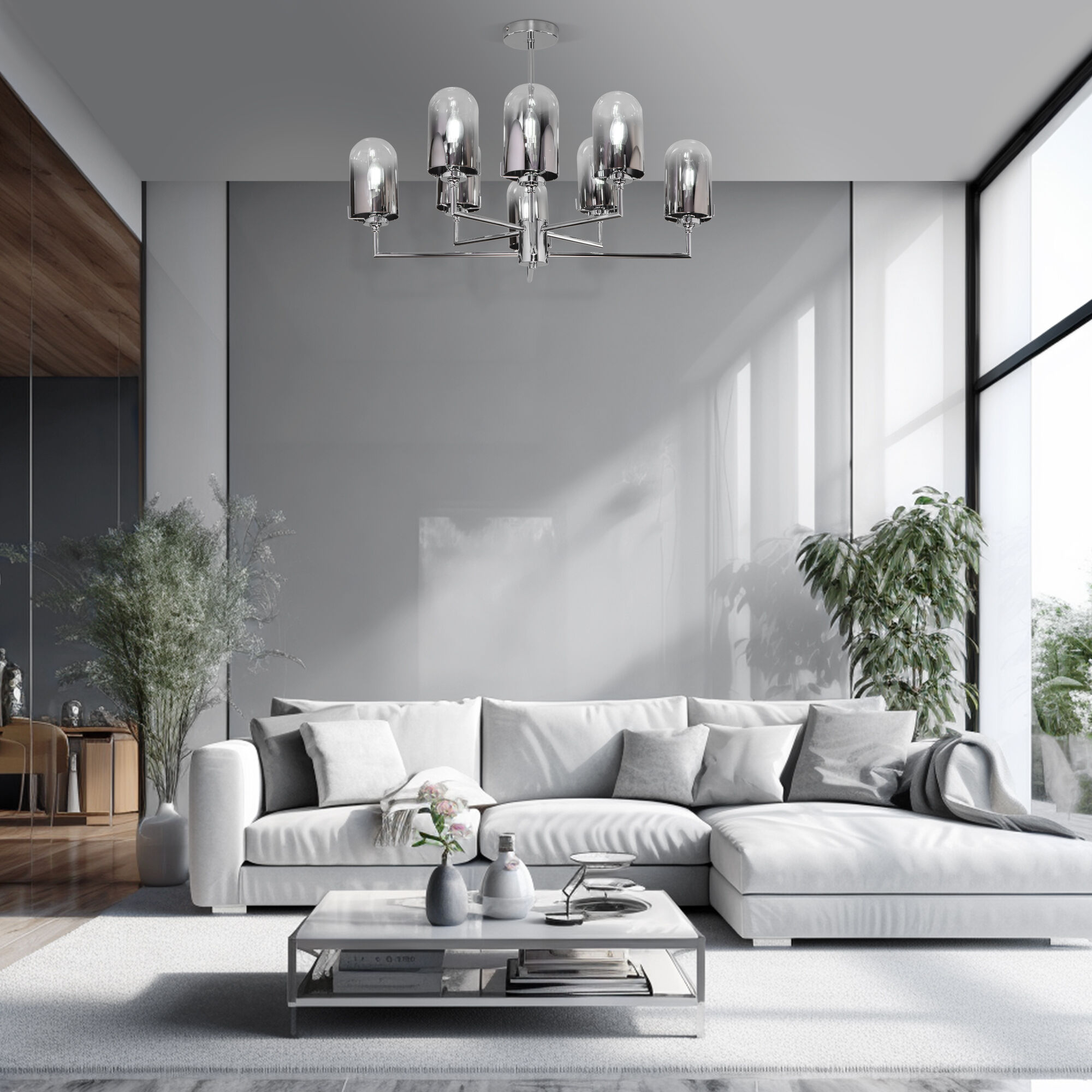  Eurosvet 60156/8/ потолочный светильник/ хром