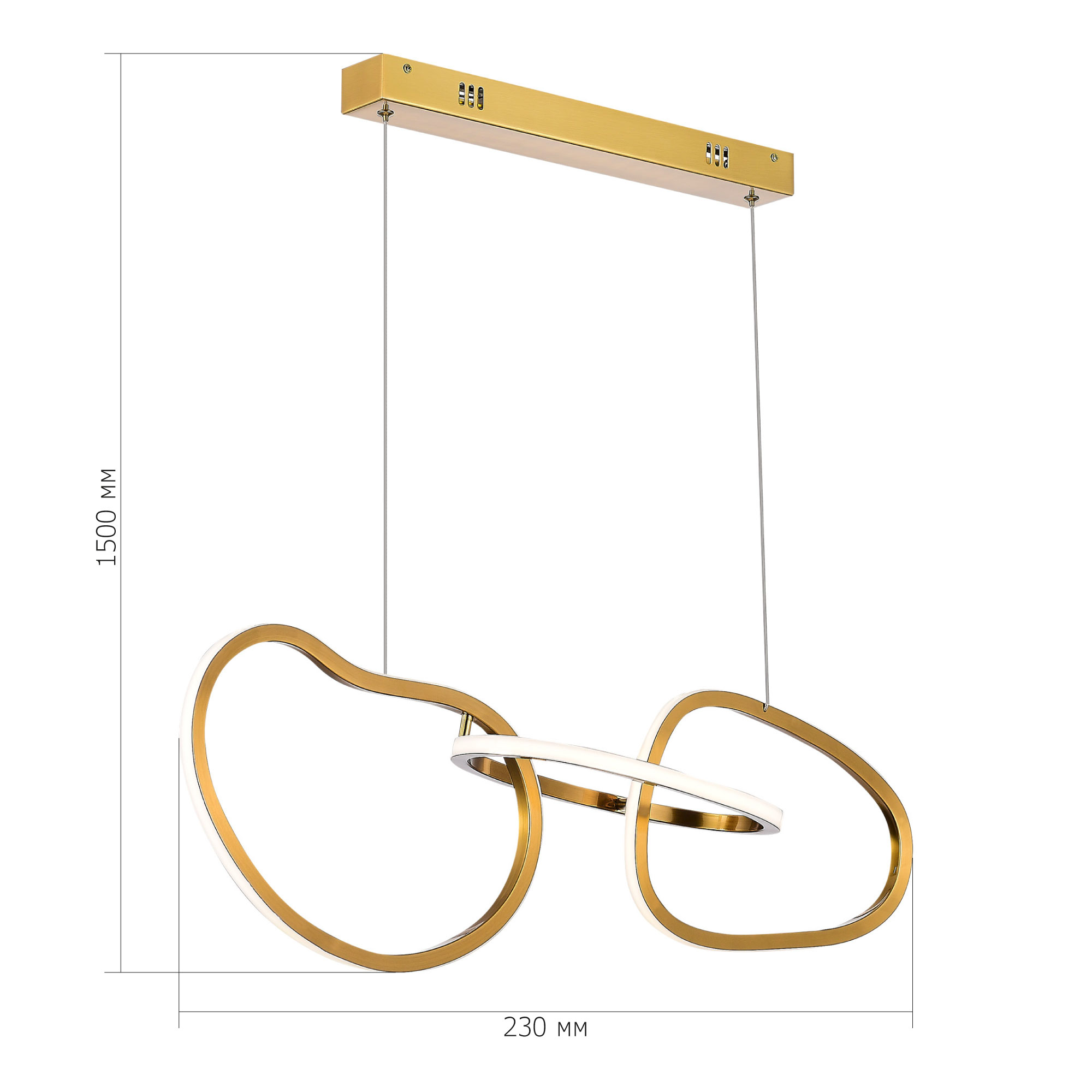 SL6505.203.26 Светильник подвесной ST-Luce Золотистый/Золотистый LED 1*26W 4000K ABRA