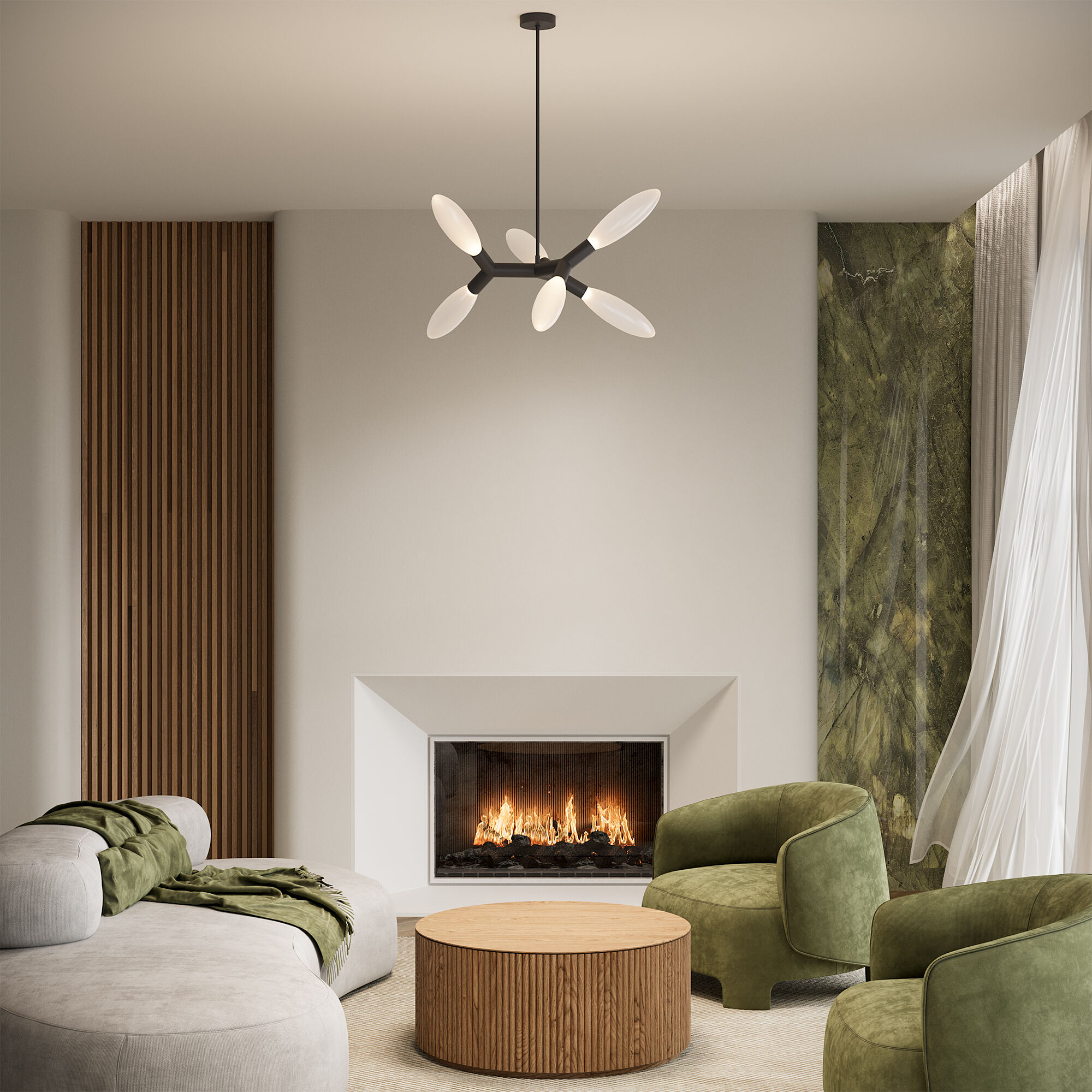  Eurosvet 30180/6 потолочный светильник черный Smart