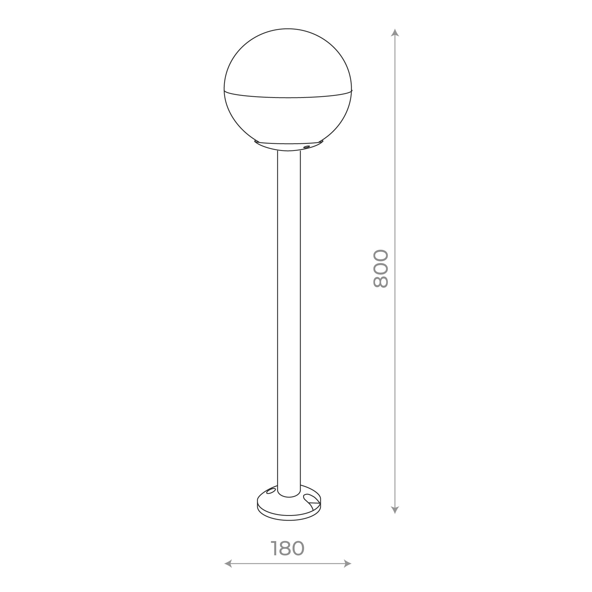 SL9000.415.01 Светильник уличный наземный ST-Luce Черный/Белый E27 1*40W OMBRA