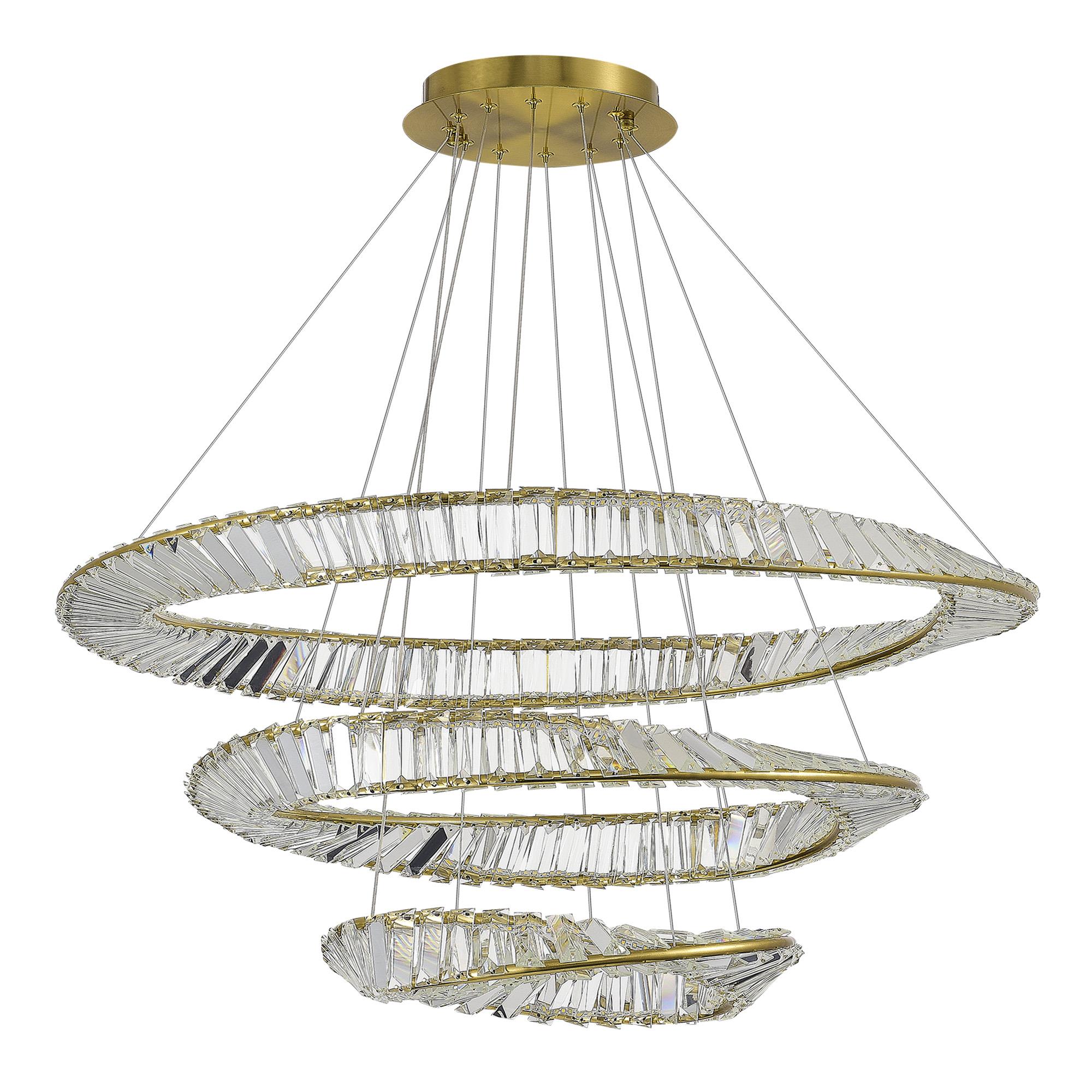 SL6204.301.03 Светильник подвесной ST-Luce Латунь/Прозрачный LED 1*97W 4000K РИТОРТО