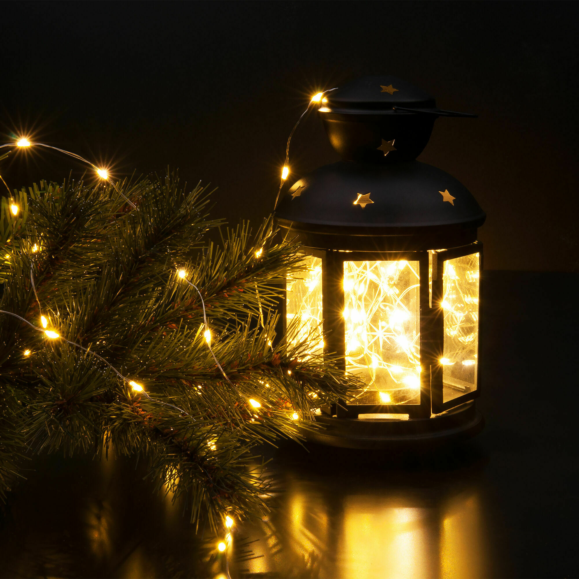 Гирлянда бытовая электрическая нить Eurosvet 400-009 теплый белый