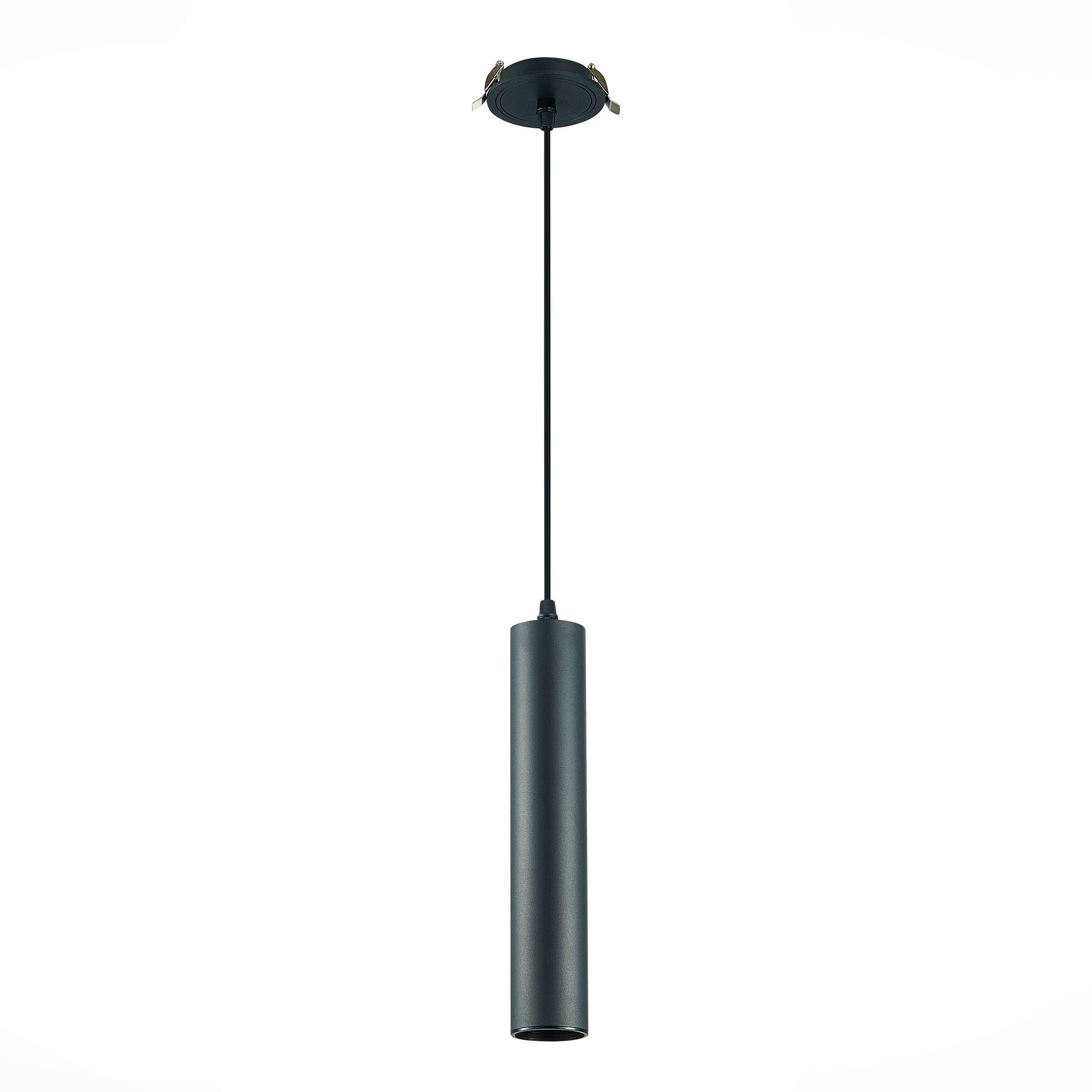 ST151.408.01 Встраиваемый подвесной светильник Черный GU10 1*50W  IP20 D54xH290 220V Без ламп Подвесные светильники