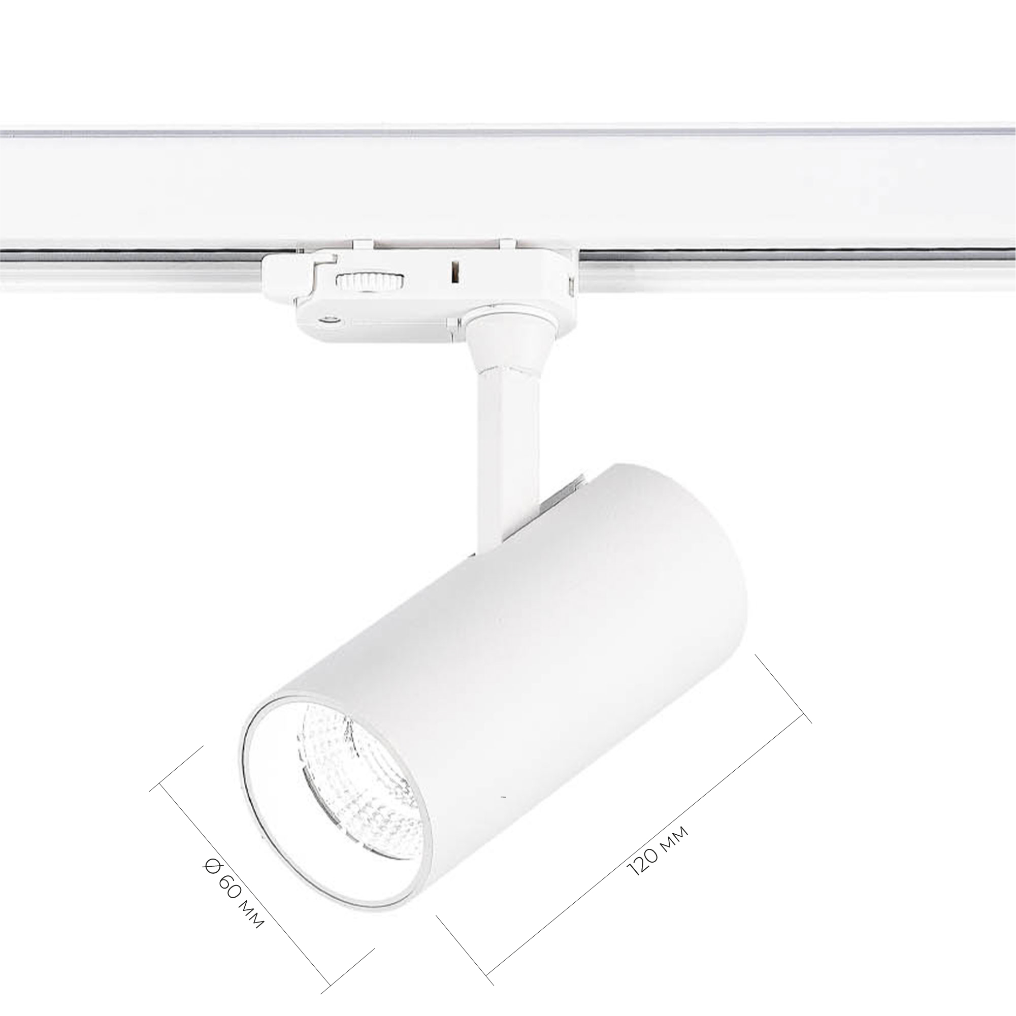 ST661.546.10 Св-к трек. Белый LED 1*10W 4000K 800Lm Ra>90 38° IP20 L130xW60xH195 165-265V ТРЭЙС