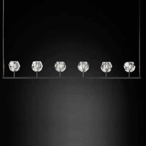 Люстра Boule De Cristal Linear Chandelier 6 Black от Imperiumloft 84807-22