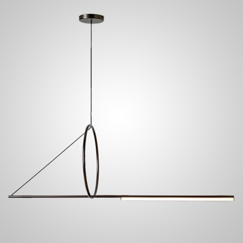 Подвесной Светильник Suspension Cercle Et Trait – Graphite Satine L170 от Imperiumloft 202723-23