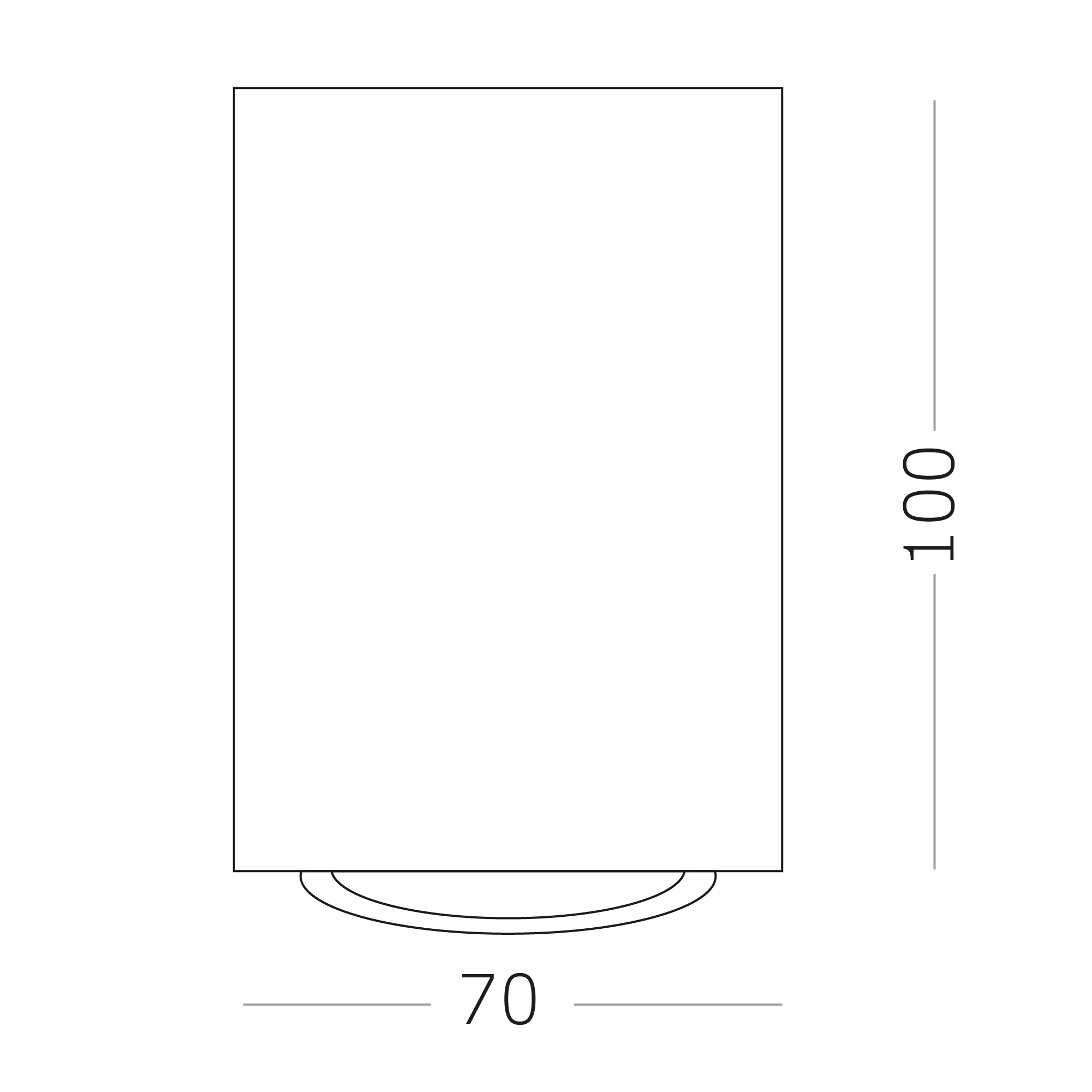 ST108.407.01 Светильник потолочный Черный GU10 1*50W  IP20 D70xH100 220V Без ламп Накладные светильники
