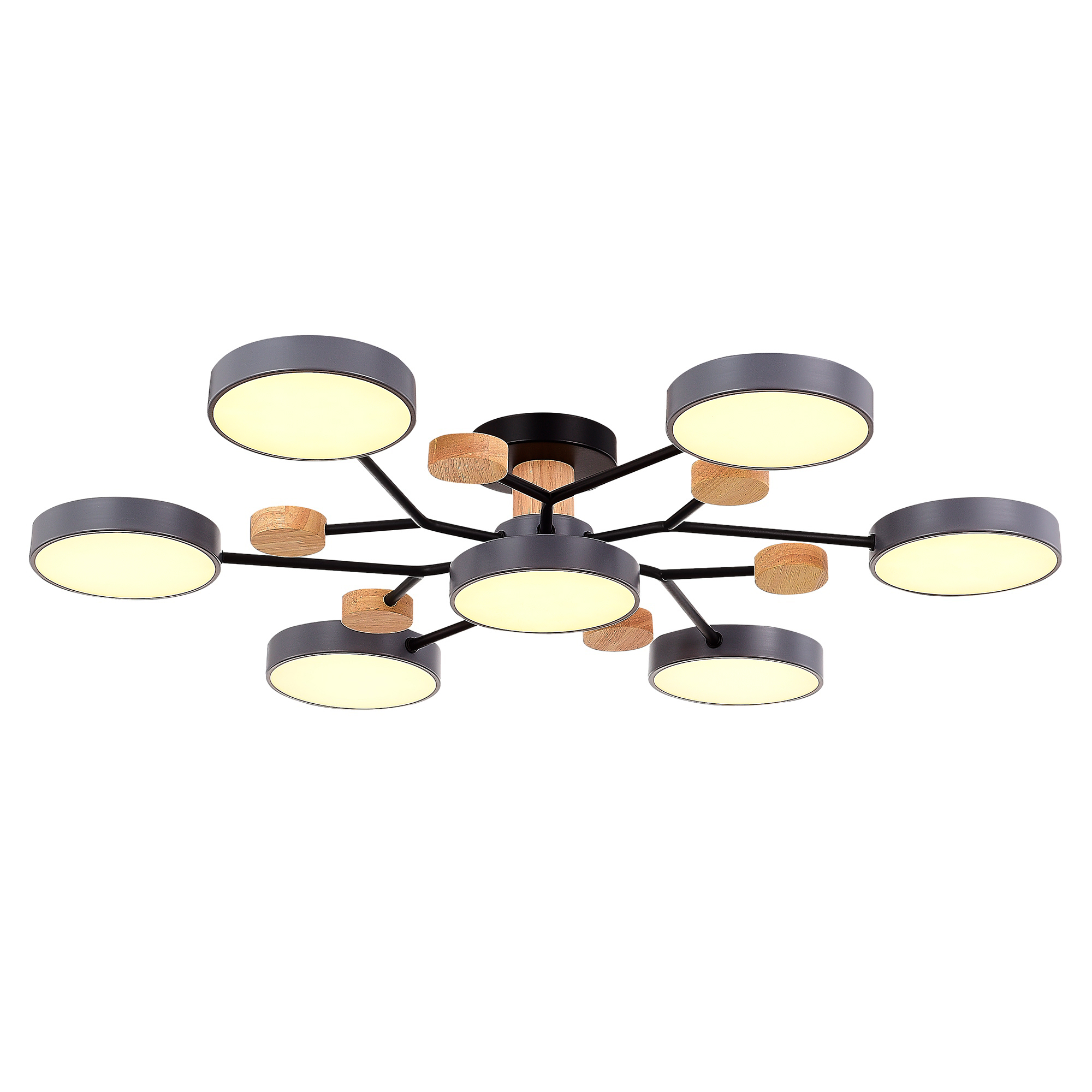 SLE6006-702-07 Светильник потолочный Серый/Серый LED 7*12W 3000K/4500K/6000K 7400Lm ФАЭМА