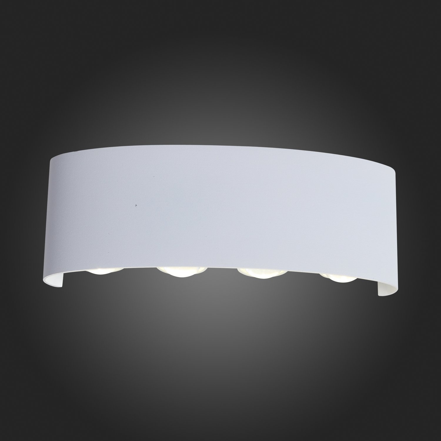 SL089.501.08 Светильник уличный настенный ST-Luce Белый кварцевый LED 8*1W 4000K BISELLO