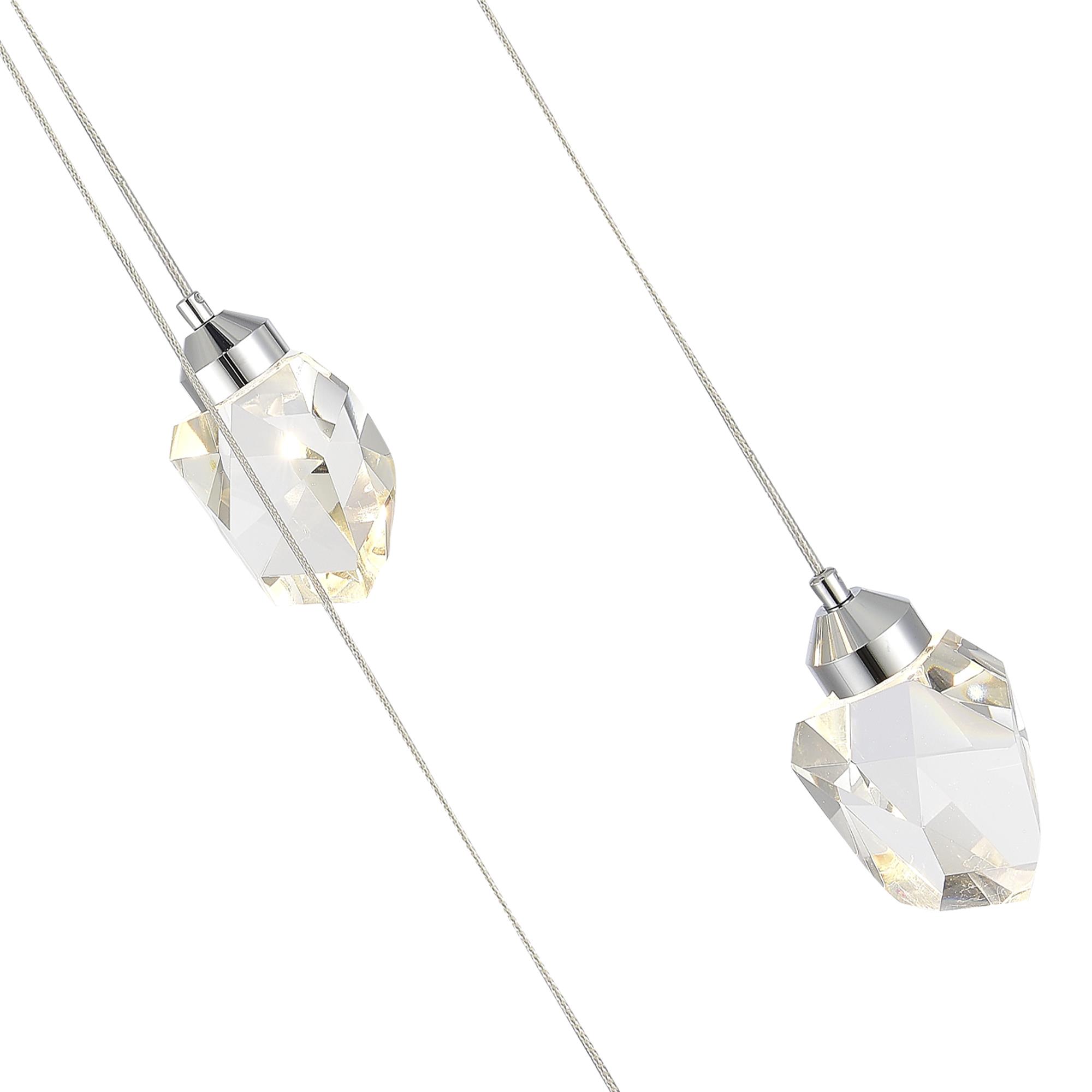 SL6114.103.06 Светильник подвесной ST-Luce Хром/Прозрачный LED 6*3W 3000K КАСКАТО