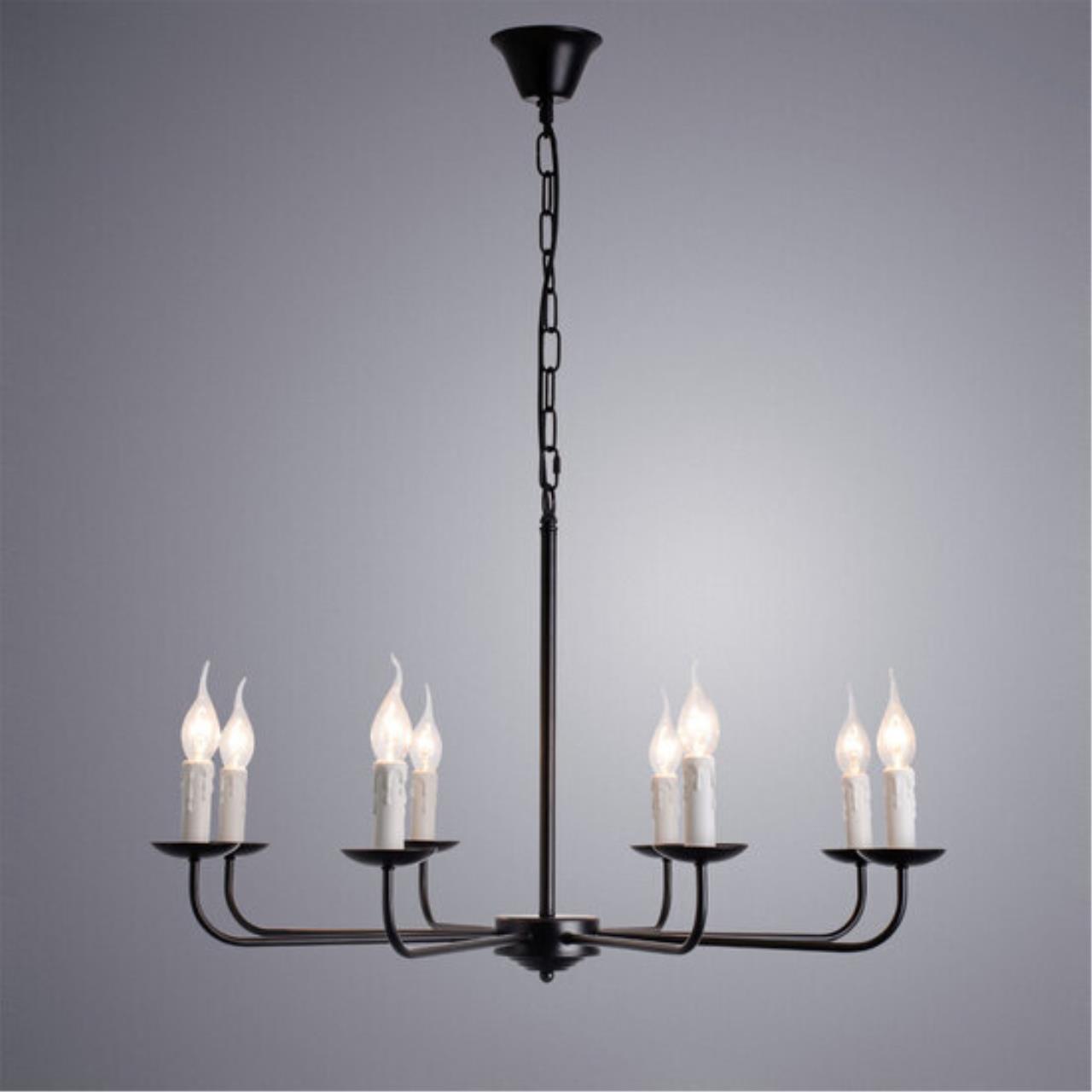 Подвесная люстра Arte lamp A1857LM-8BK СВЕТИЛЬНИК ПОДВЕСНОЙ