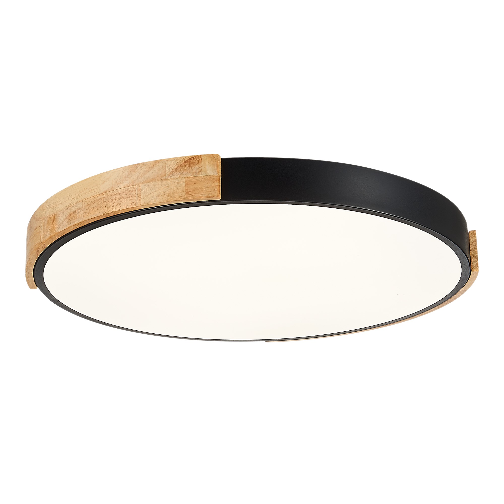 SLE201342-01 Светильник потолочный Черный, Светлое дерево/Белый LED 1*40W 3000K/4000K/6000K ДЕЛИА