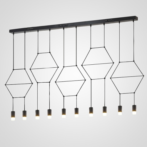 Подвесной Светильник Via Wireflow Polyhedral 0331 Lineal Pendant Light от Imperiumloft 74888-22