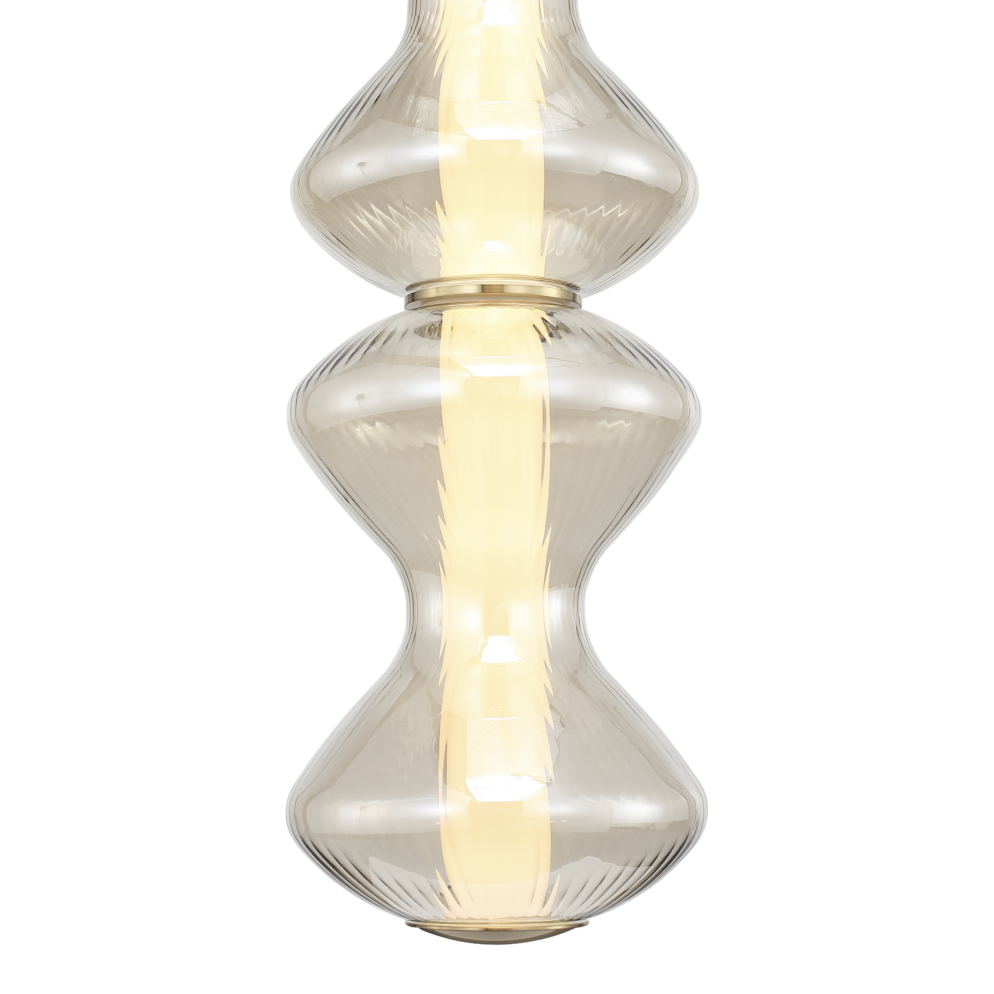 SL6136.213.01 Светильник подвесной ST-Luce золото/коньячный LED 1*18W 3000K SPINE