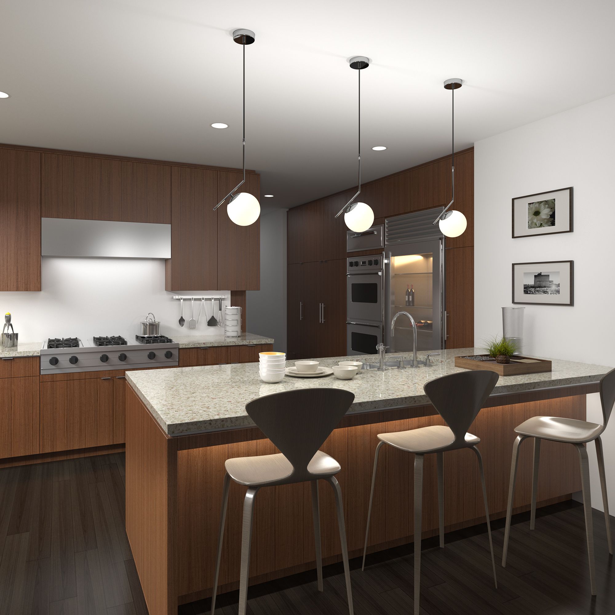 Подвесной светильник хром Eurosvet 50152/1