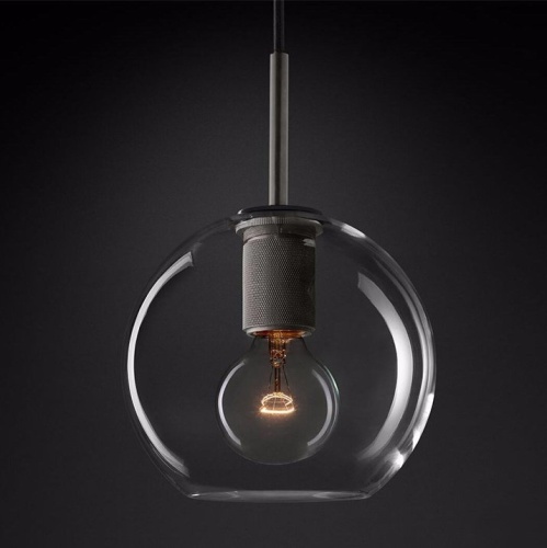 Подвесной Светильник Rh Utilitaire Globe Pendant Black от Imperiumloft 123651-22