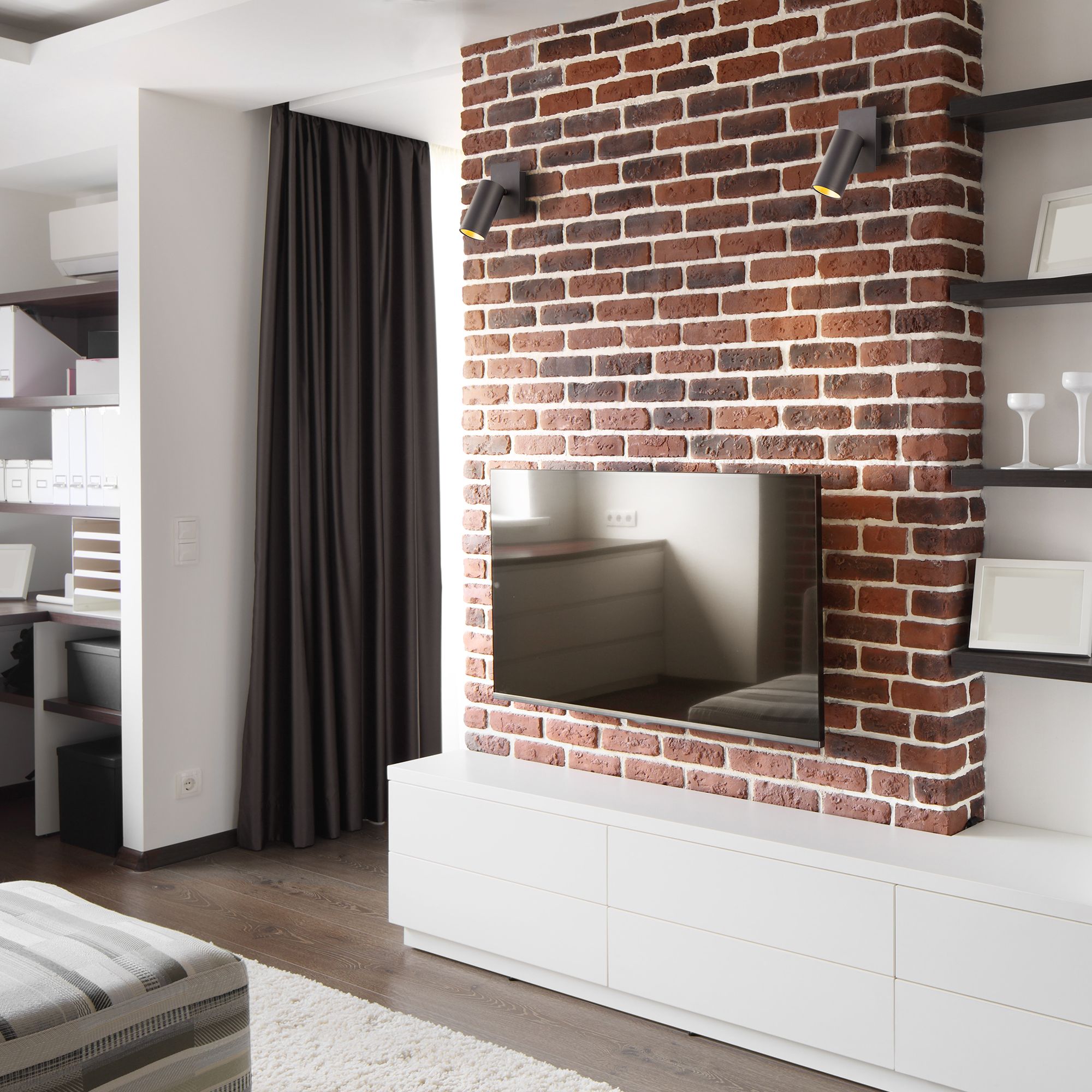  Eurosvet 20066/1 LED настенный светильник черный/золот