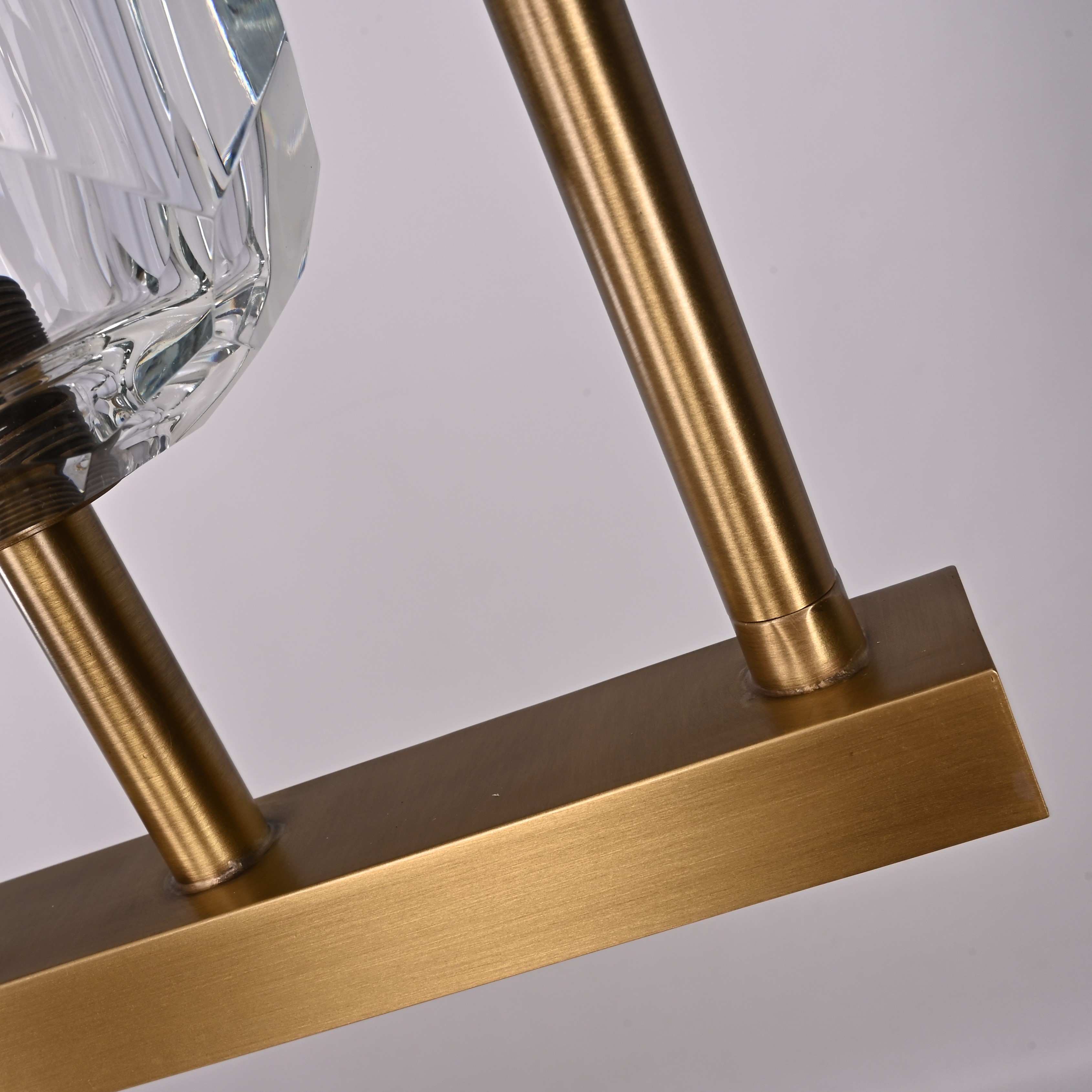 Люстра RH Boule De Cristal Linear Chandelier 5 Bronze 240204-22