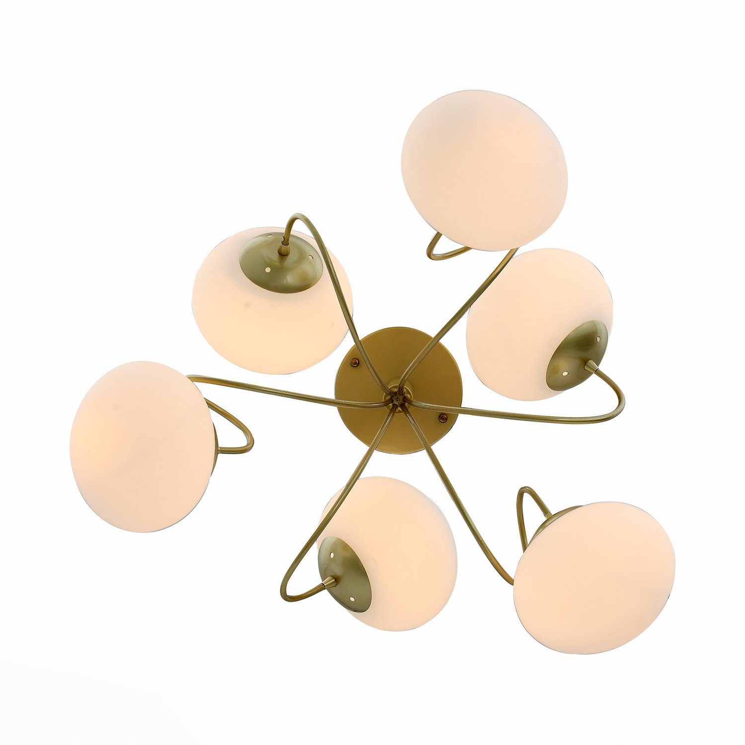 SL717.202.06 Светильник потолочный Золотистый/Белый E27 6*40W ACINI