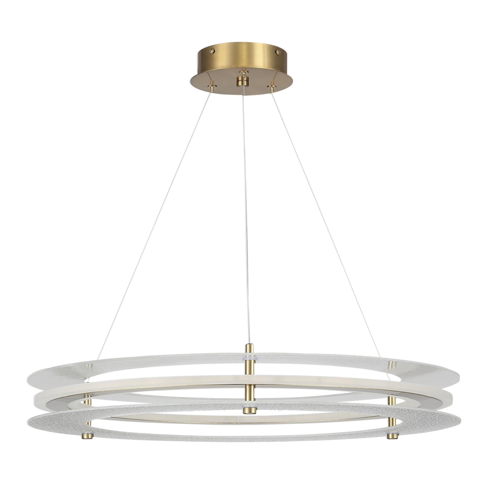 SL6245.203.01 Светильник подвесной ST-Luce золотистый/Прозрачный LED 1*40W 4000K ФЭГИ