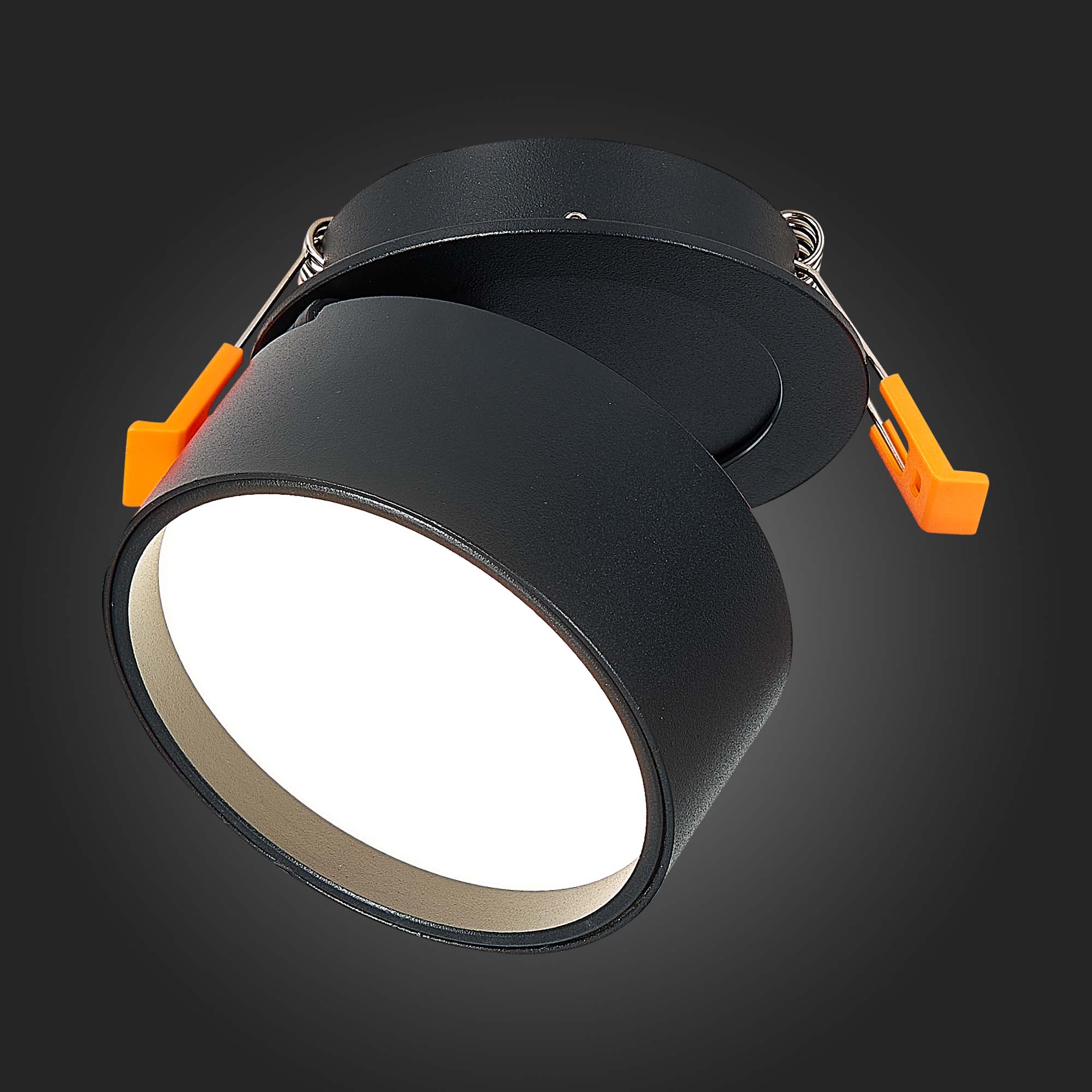 ST651.448.09 Встраиваемый поворотный светильник Черный LED 1*9W 4000K 720Lm Ra&gt;90 120° IP20 D85xH68 Встраиваемые светильники