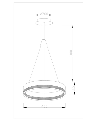 Светодиодная потолочная люстра Moderli V1761-PL Crime LED*26W