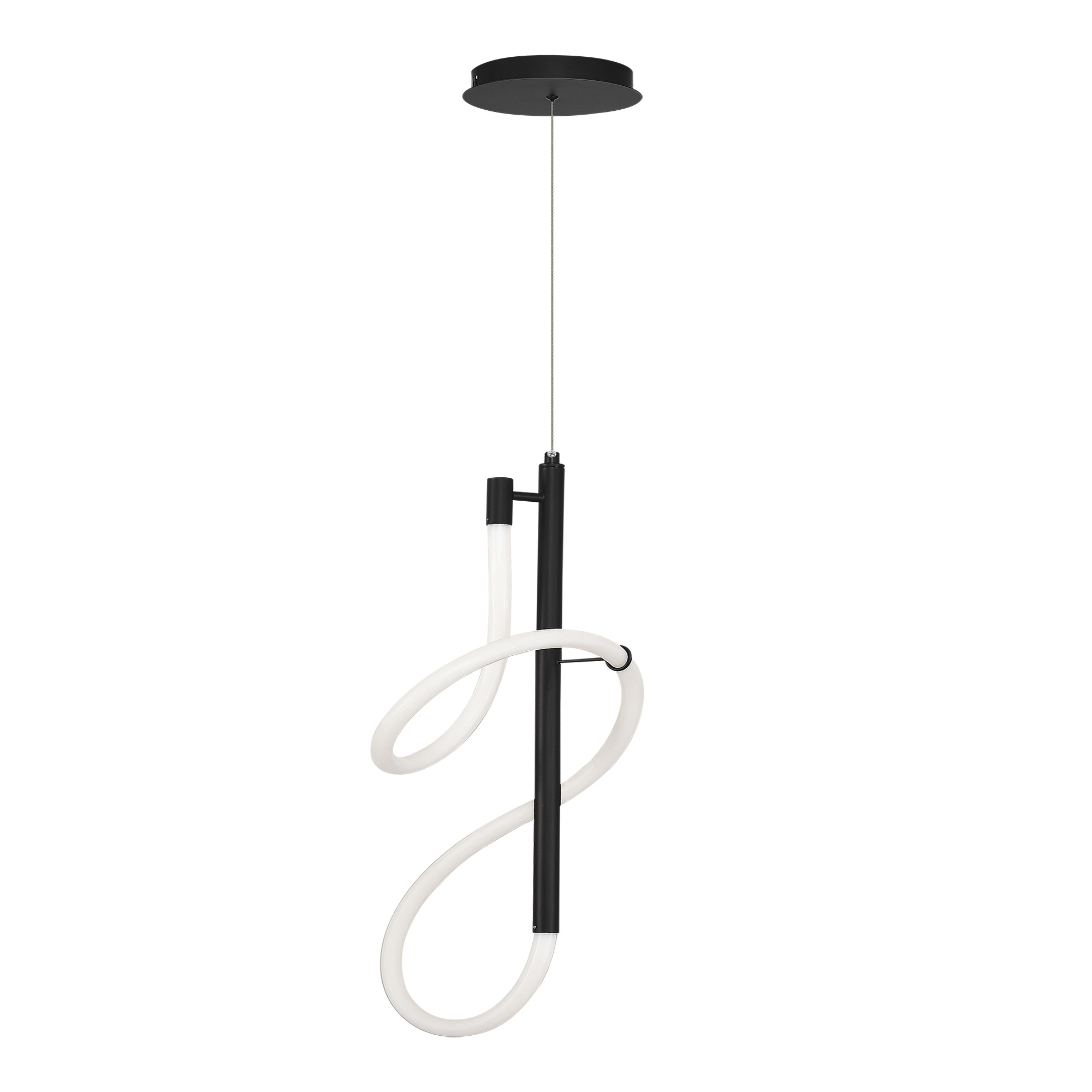 SL6102.403.16 Светильник подвесной ST-Luce Черный/Белый LED 1*16W 3000K САГРАТО