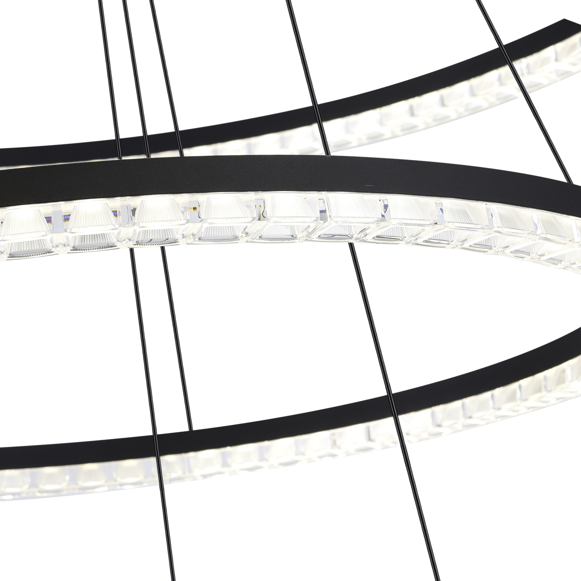 SL1018.403.03 Светильник подвесной ST-Luce черный/прозрачный LED 1*130W 4000K EUCLIDICS