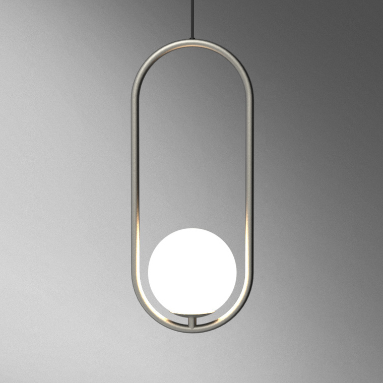 Подвесной светильник Matthew McCormick hoop 40 Silver MILA Pendant 179965-22