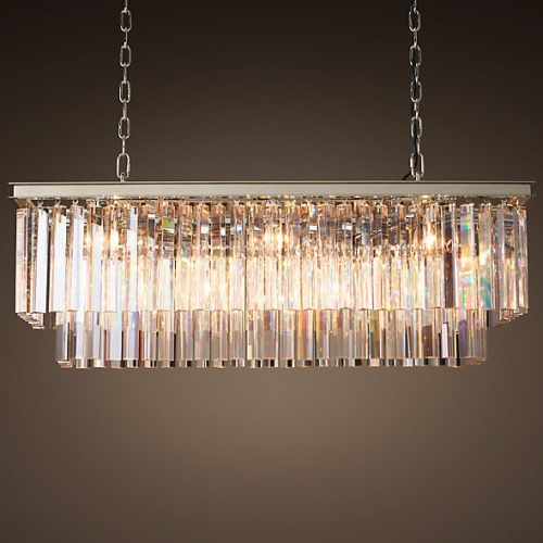 Люстра Rh 1920S Odeon Clear Glass Fringe Nickel от Imperiumloft 75652-22