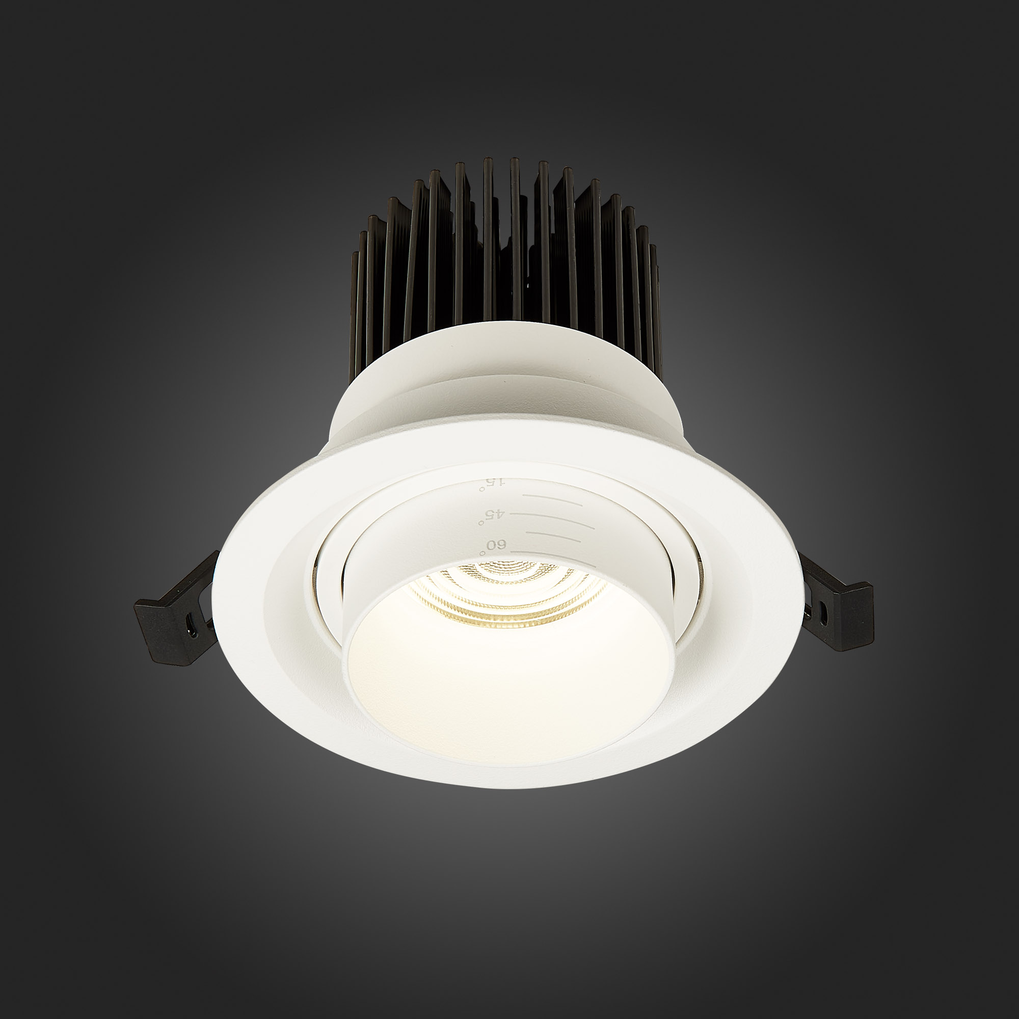 ST701.548.12 Св-к встр. Zoom Белый LED 1*12W 4000K 960Lm Ra90 15°-60° IP20 D115xH95 170-240V Встраиваемые светильники