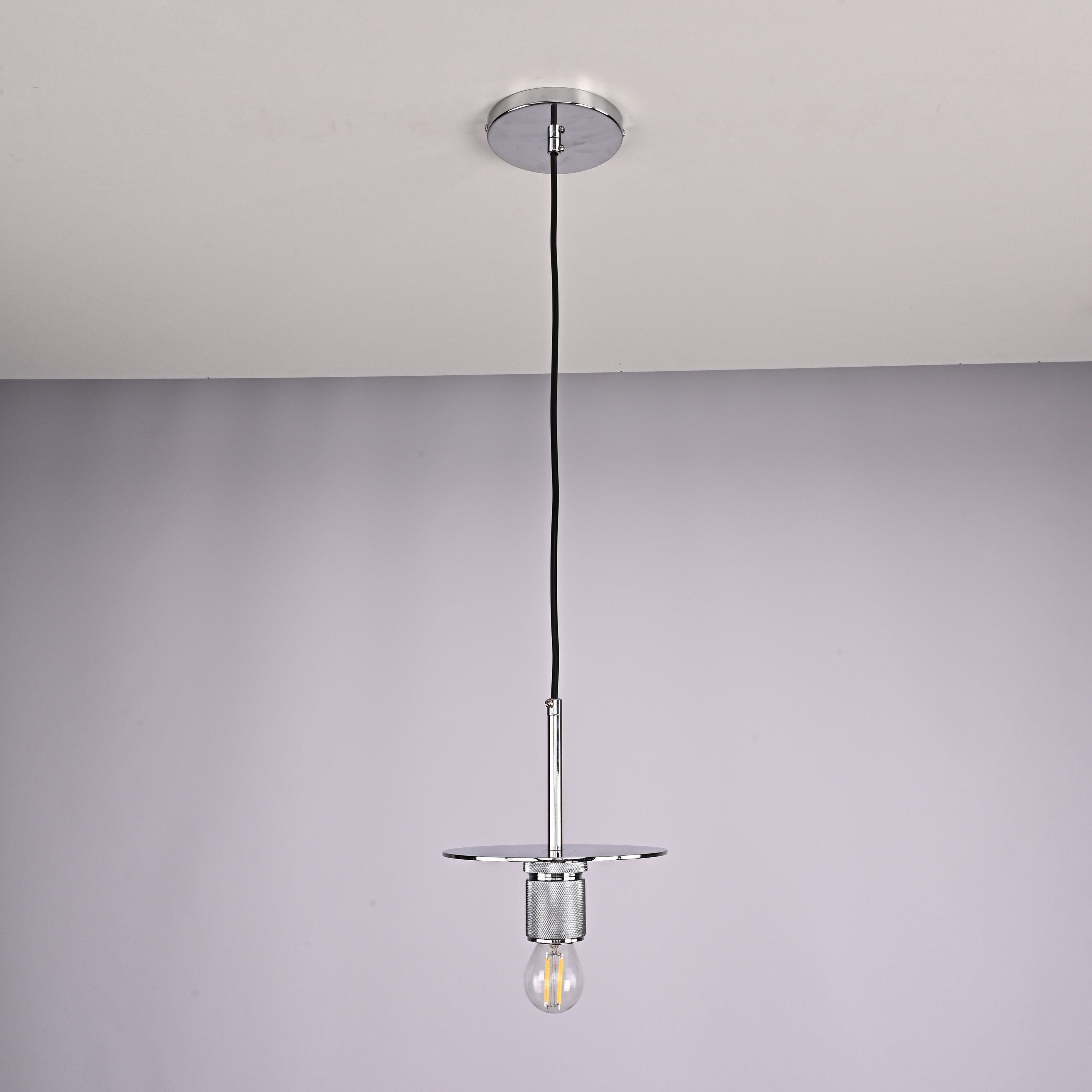 Подвесной Светильник Rh Utilitaire Disk Shade Pendant Silver от Imperiumloft 123644-22