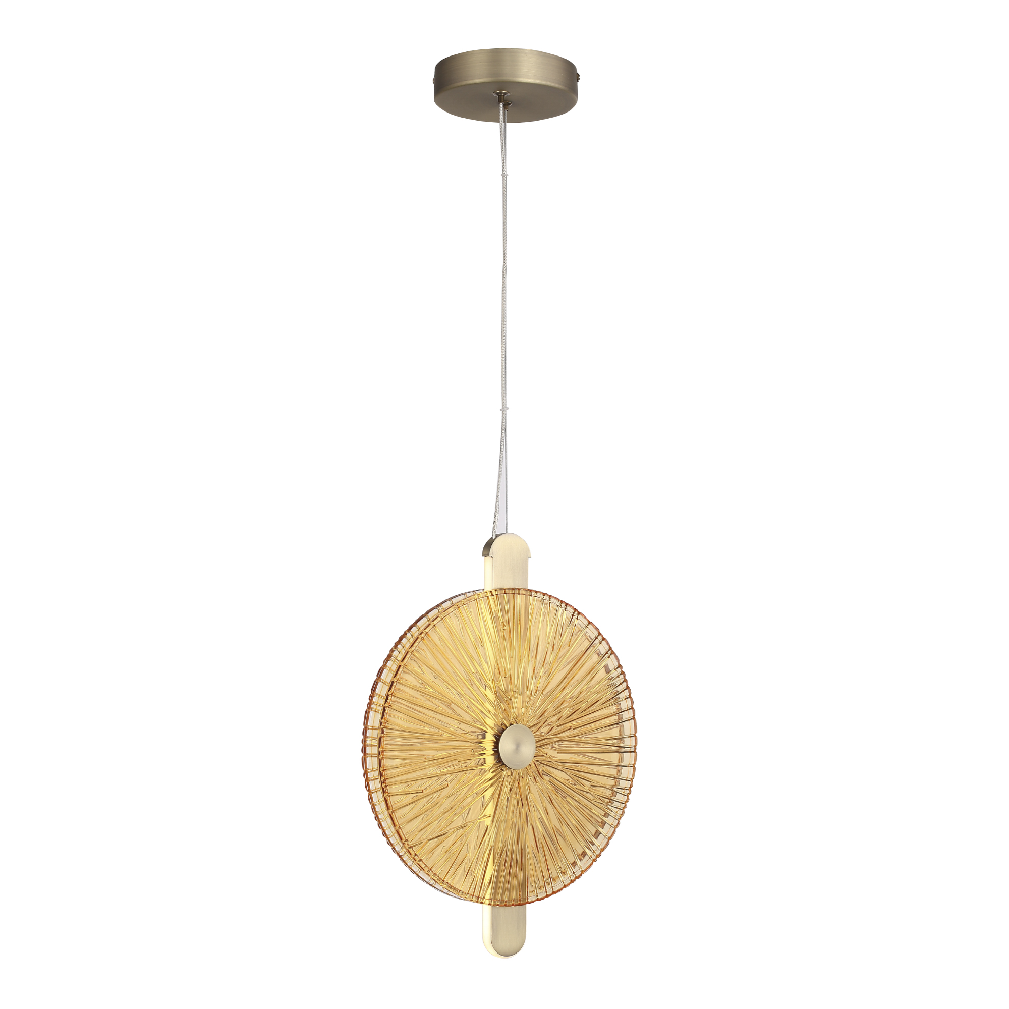 SL6141.313.01 Светильник подвесной ST-Luce бронза/янтарь LED 1*11W 4000K WASI