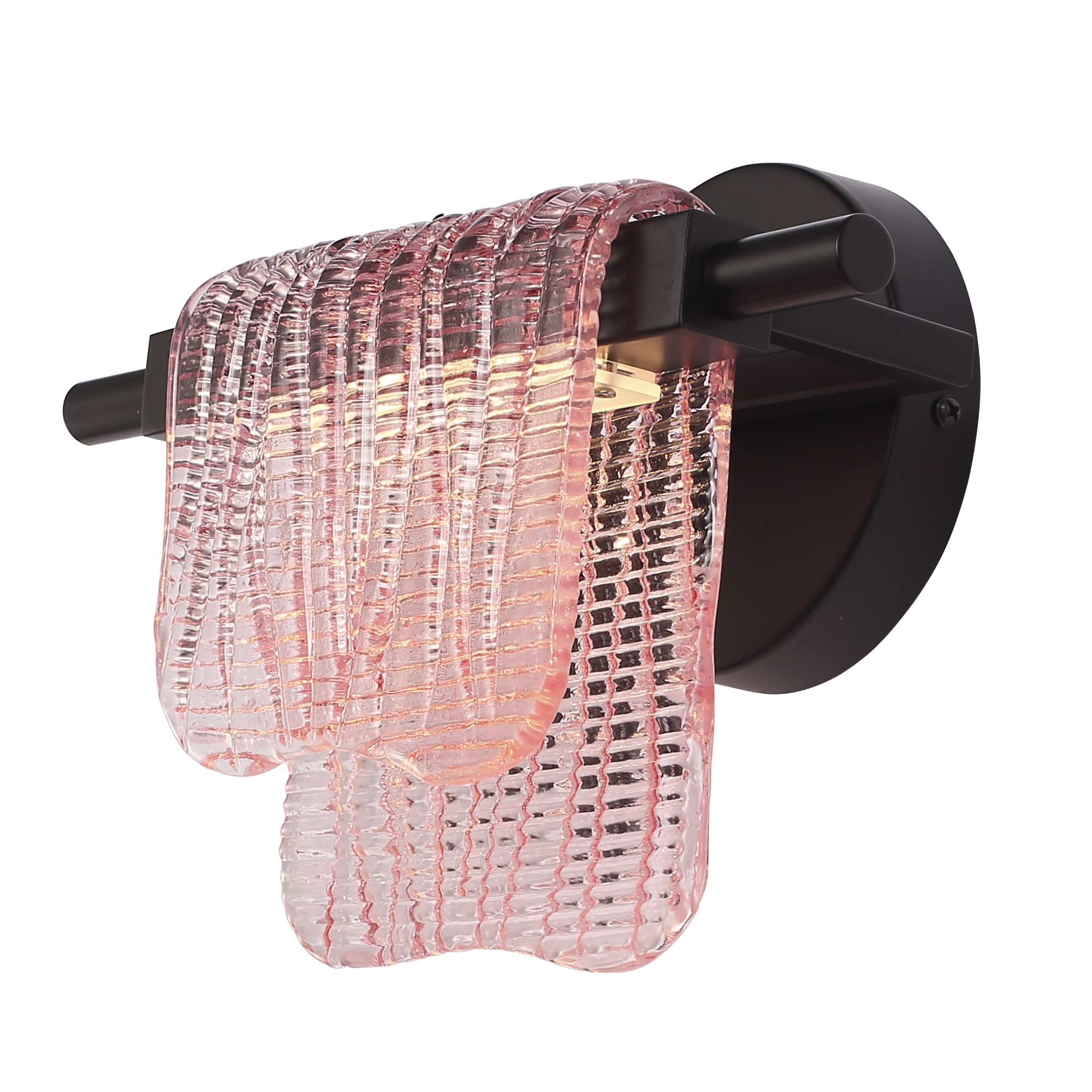 SL6021.401.06 Светильник настенный ST-Luce черный/розовый LED 1*6W 3000K VOILE