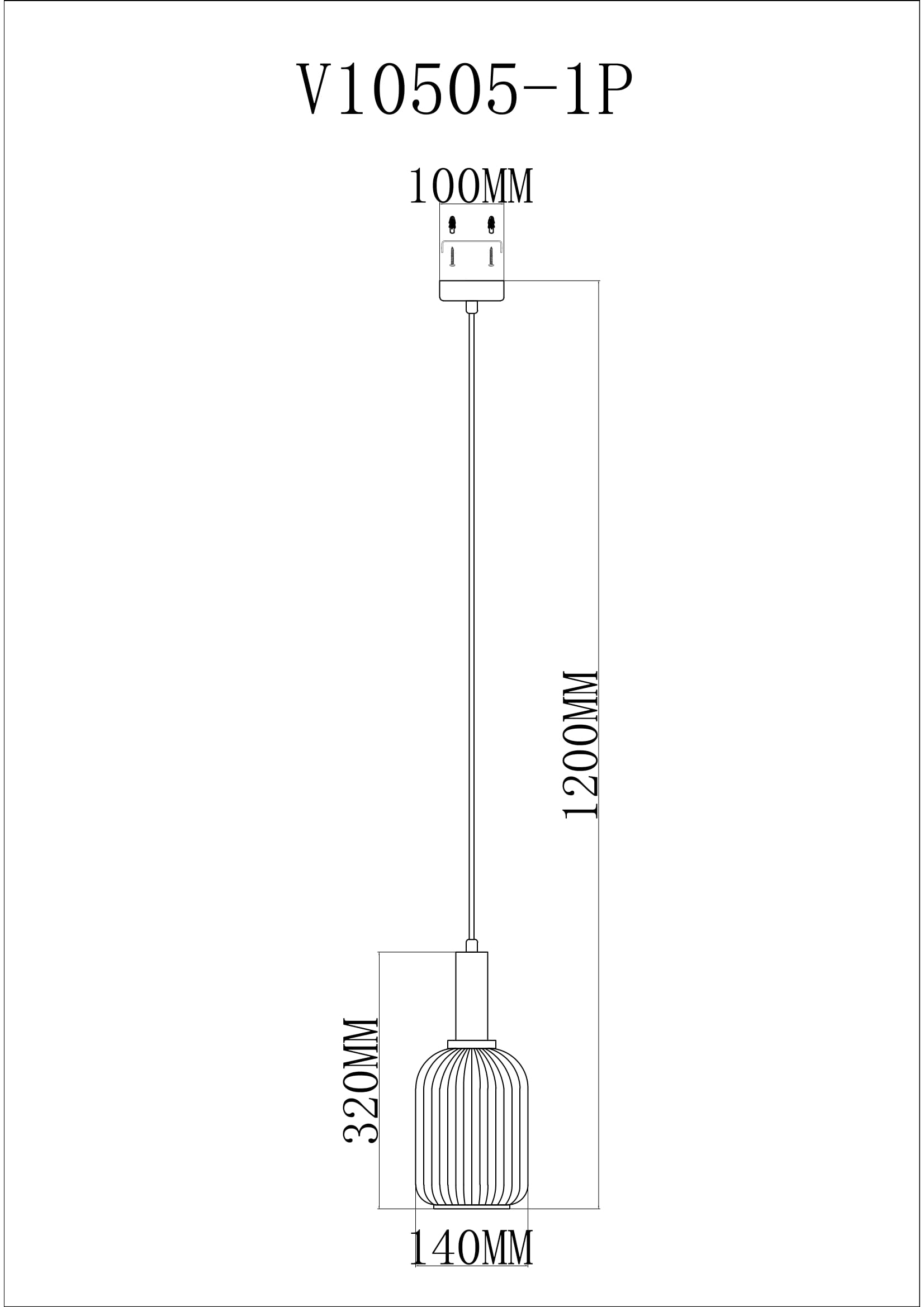 Светильник подвесной Moderli V10505-1P Boise