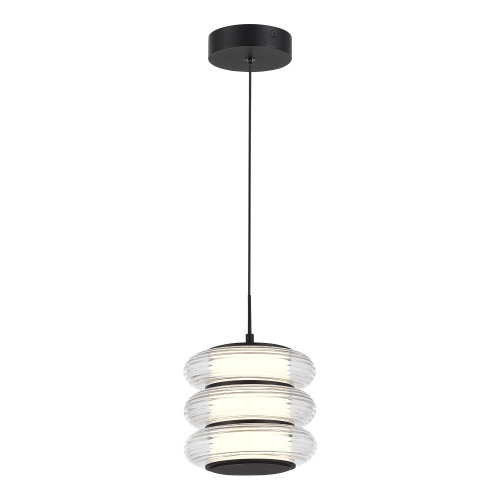 SL6239.403.03 Светильник подвесной ST-Luce черный/прозрачный LED 1*16W 3000K FRITTELA