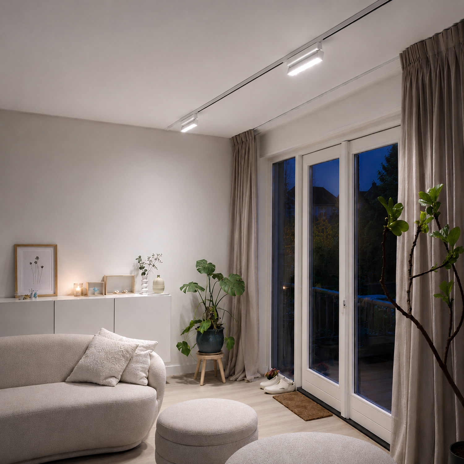 ST362.546.12 Магнитный трековый светильник белый LED 1*12W 4000K 1 009Lm Ra>80 36° IP20 L219xW22xH13 СКАЙЛАЙН 48V