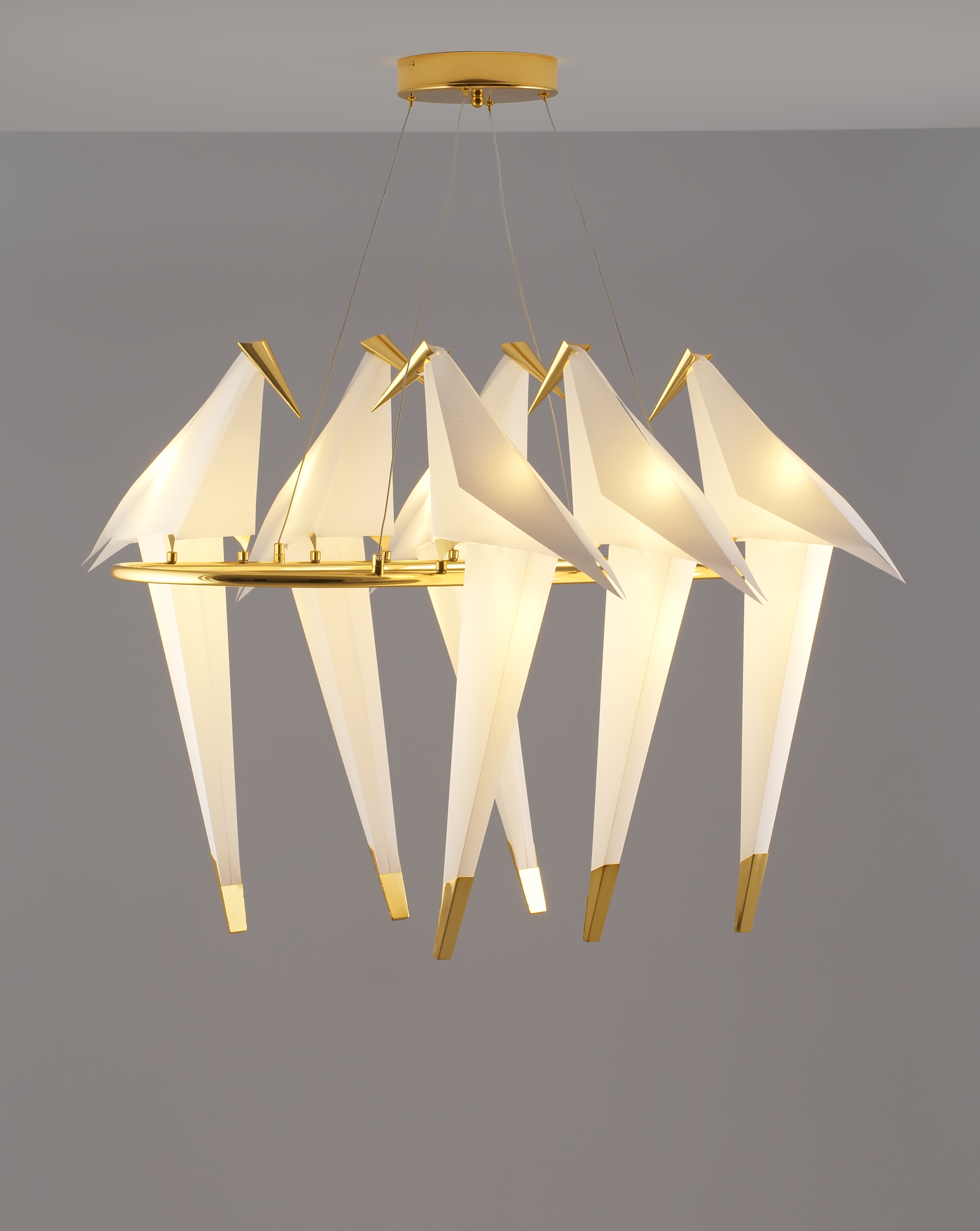 Подвесной светодиодный светильник Moderli V3073-6PL origami Birds 6*LED*6W