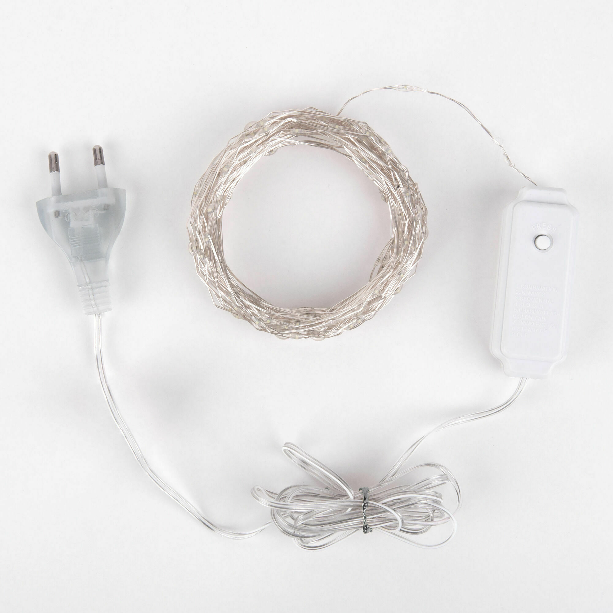 Гирлянда бытовая электрическая нить Eurosvet 400-009 теплый белый