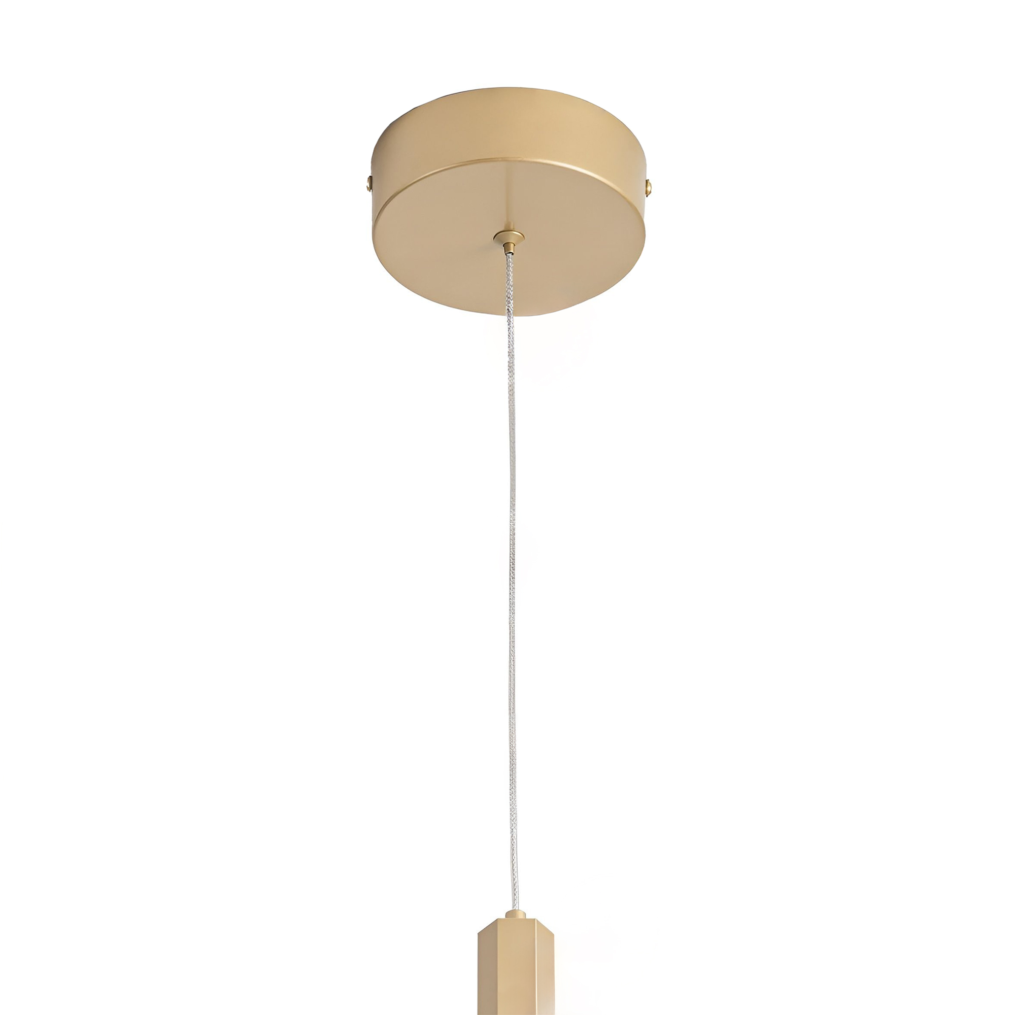 ST614.203.06 Светильник подвесной ST-Luce Золотистый/Золотистый LED 1*6W 4000K 330Lm 36° D32xH1900 Подвесные светильники