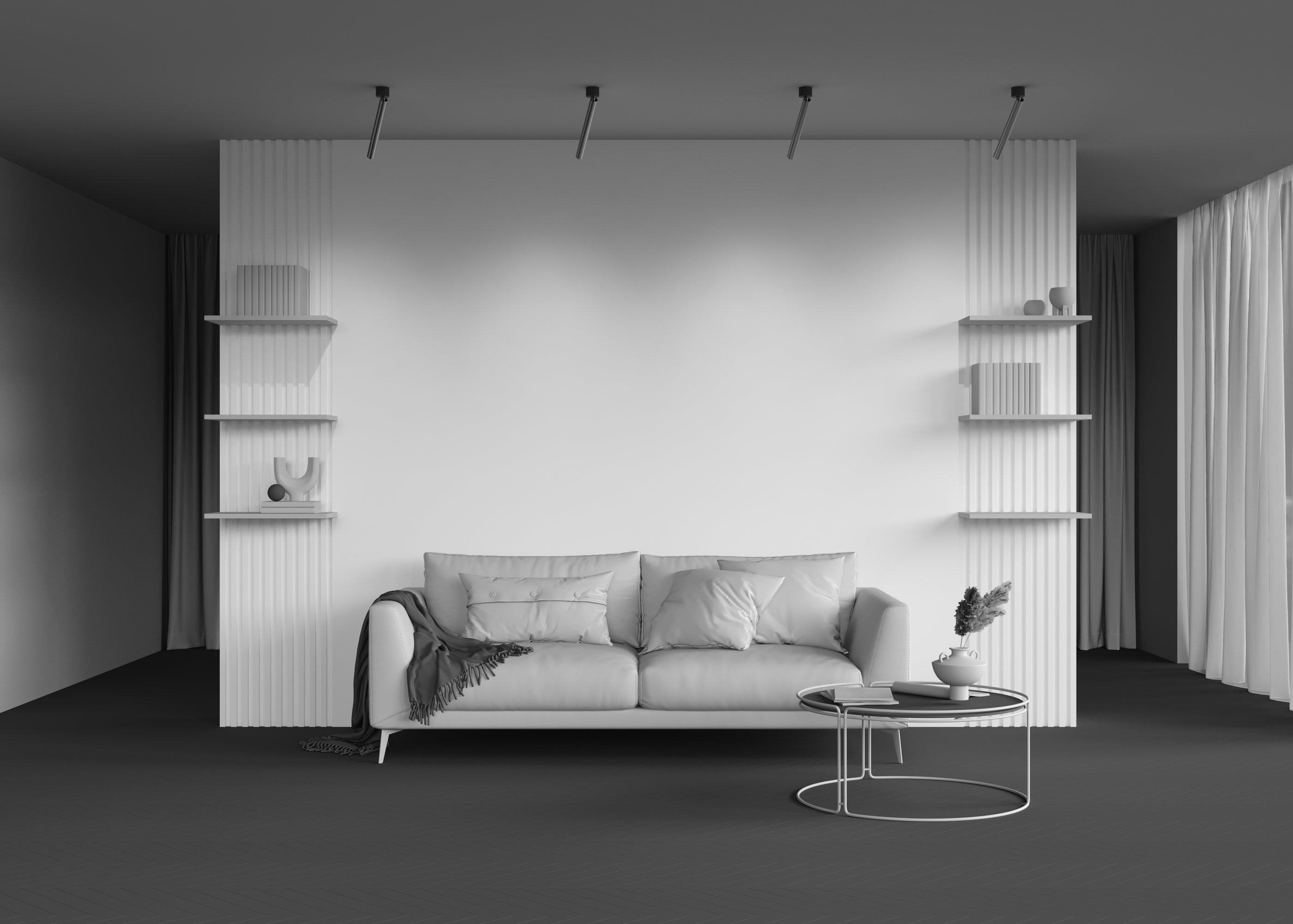 Потолочный светильник Technical C141CL-L300-6W4K-BBS