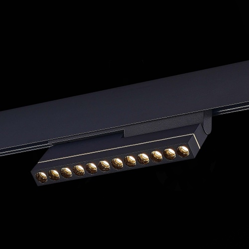 ST805.436.12 Магнитный трековый светильник Черный LED 1*12W 3000K 450Lm Ra&gt;90 36° IP20 L220xW22xH117 SKYLINE 48